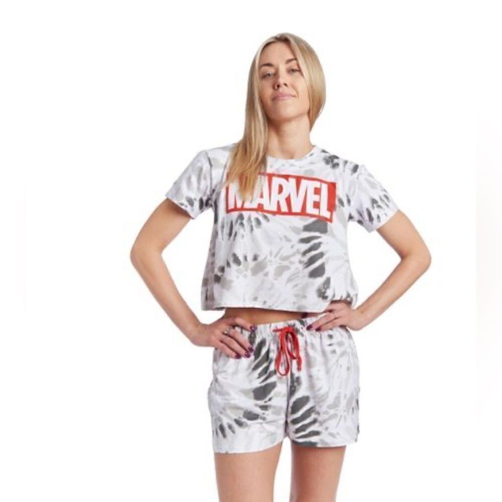 Marvel women’s pajama shirt and shorts sleep set